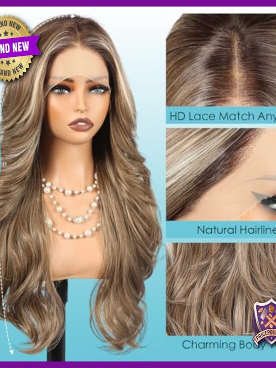 26 Inch Heat Resistant Synthetic Lace Front Wig with Adjustable Cap main image 5
